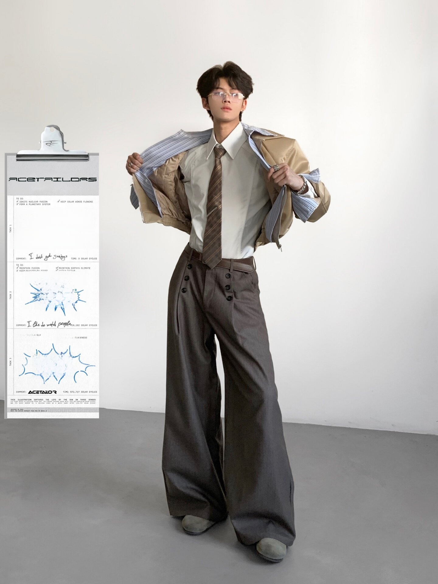 Pantalones de Traje Casuales a - Tailored Trouser Wide reseña y precio