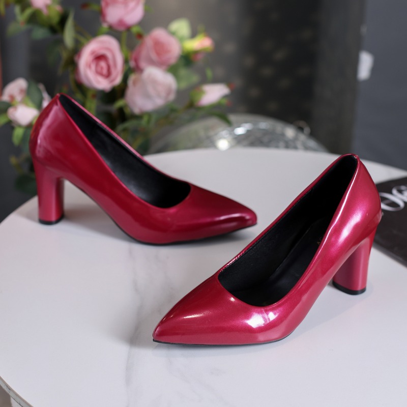 Zapatos de tacón de charol de  - Pump Heel Block reseña y precio