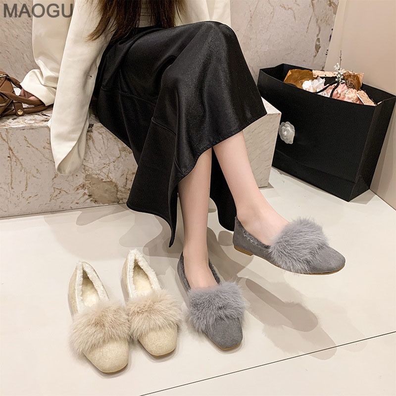 Zapatos planos de felpa para m - Womens Heels reseña y precio